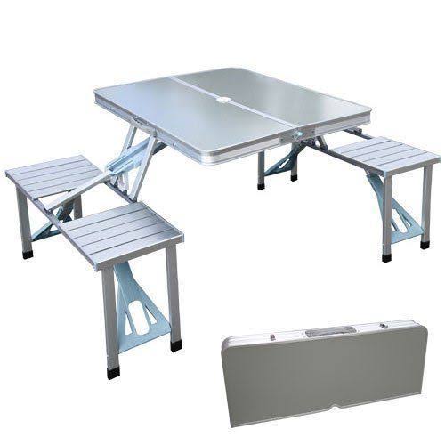 ALUMINUM FOLDING PICNIC TABLE