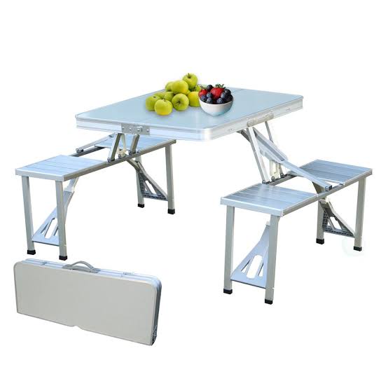 ALUMINUM FOLDING PICNIC TABLE