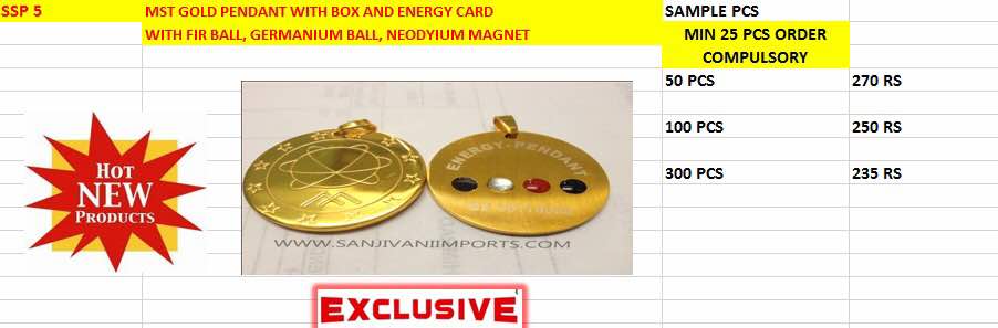NMT GOLD PENDENT