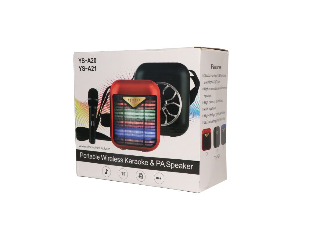 KARAOKE SPEAKER WITH WIRE MIC (T-2317A)