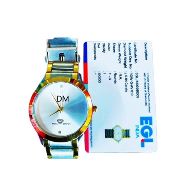 Real Diamond Watch (2 Tone)