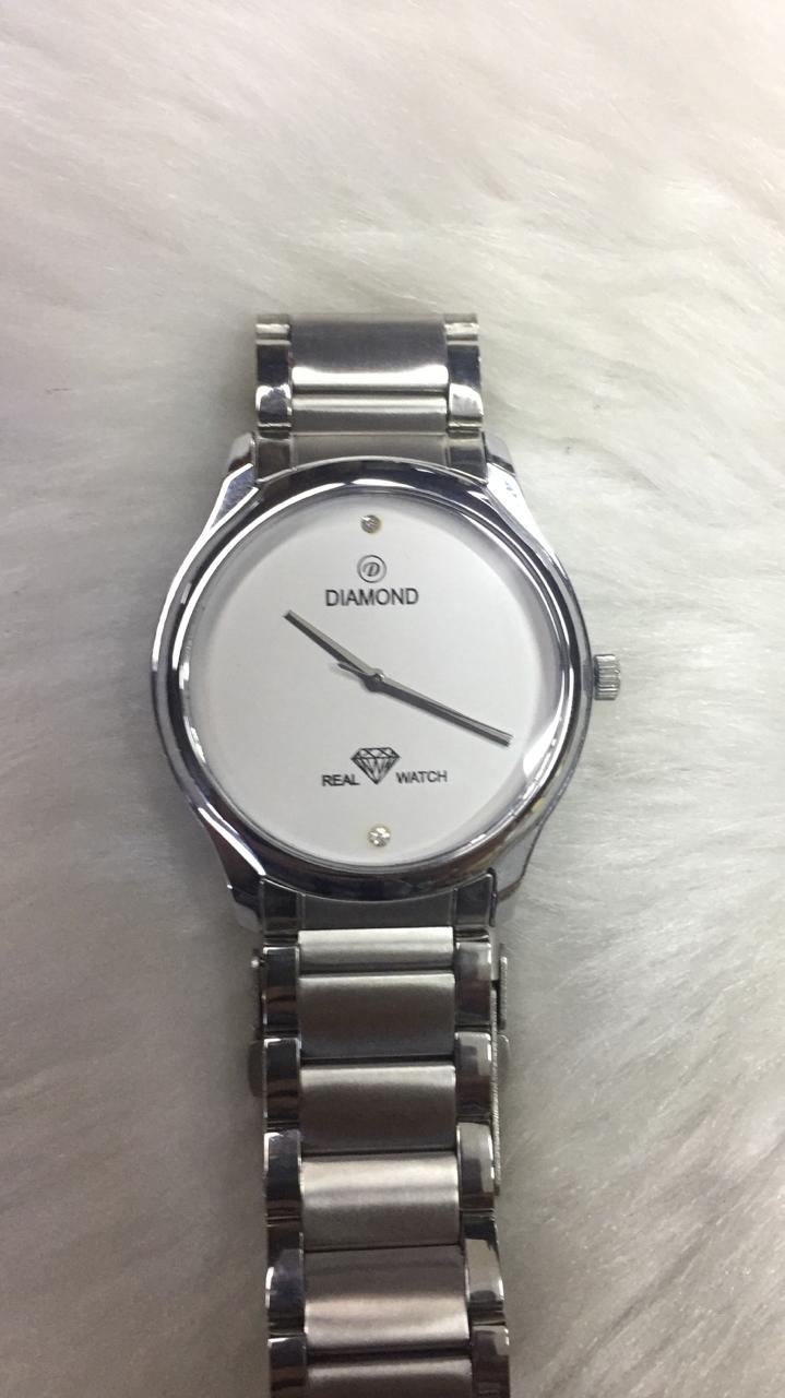 REAL DIAMOND WATCH (SILVER)