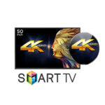 Led Tv 50 - 4k Uhd, 50hz Frequency, Black Finish | Industrial Application, 110-220v Rated Voltage