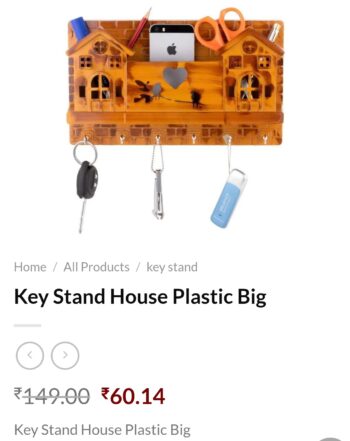 Key Stand House Plastic Big