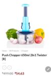 Push Chopper 650 ml (2 in 1Twister)