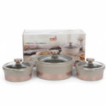 Casserole Crystal 3pcs SET | 1500ml,2500ml,3500ml
