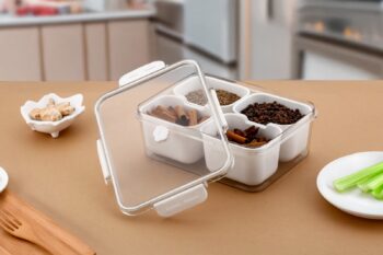 Container Fresh Lock 4 Section 1600ml