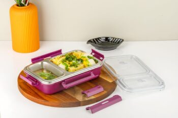 Lunch Box S.S. Super Air Tight 2 Compartments