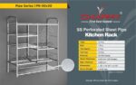 S.S. Kitchen Rack Perforated Sheet Pipe[30*30-5.600kg]
