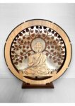 Wooden Lighting Showpiece Buddha Design