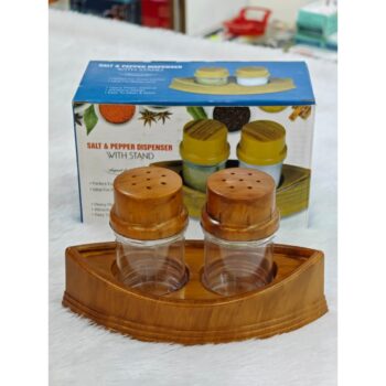 Salt & Pepper Dispenser With Stand Plastic