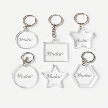 Key Chain Transparent Customize with Your Name Or Logo (small) (acrylic Material)