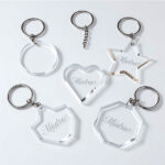 Key Chain Transparent Customize with You Name Or Logo (Big) (acrylic Material)