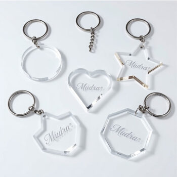 Key Chain Transparent Customize with You Name Or Logo (Big) (acrylic Material)